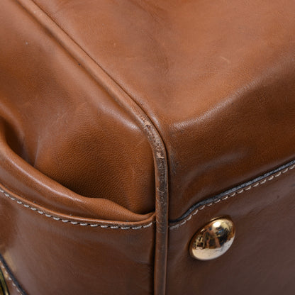 Bally Vintage Leather Weekender/Duffle Bag ca. 53cm - Brown