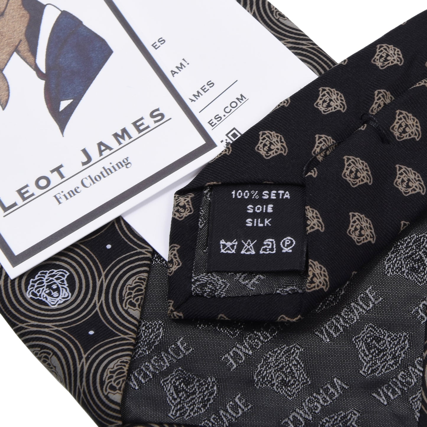 Versace Seidenkrawatte ca. 145 cm/9,5 cm – Medusen