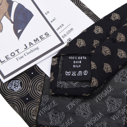 Versace Seidenkrawatte ca. 145 cm/9,5 cm – Medusen