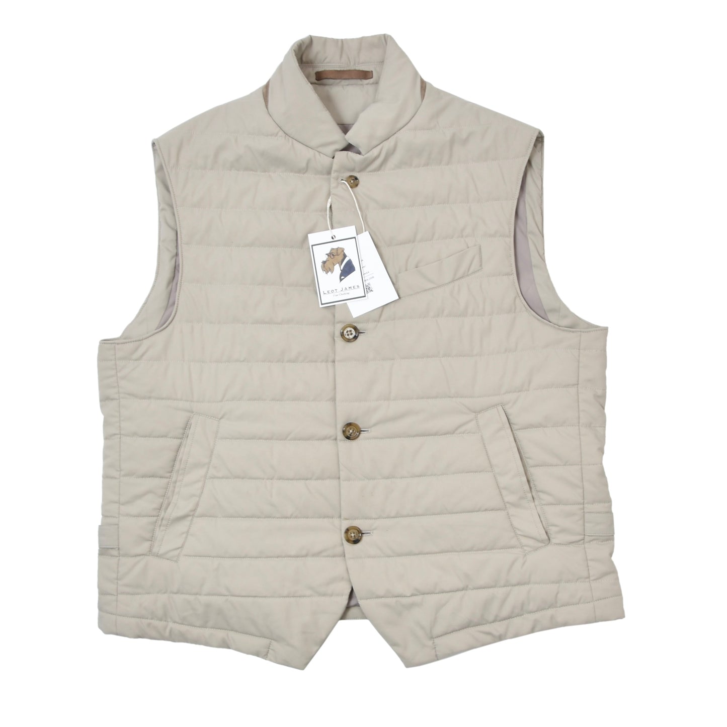 Eleventy Nylon Vest Size XXL - Beige