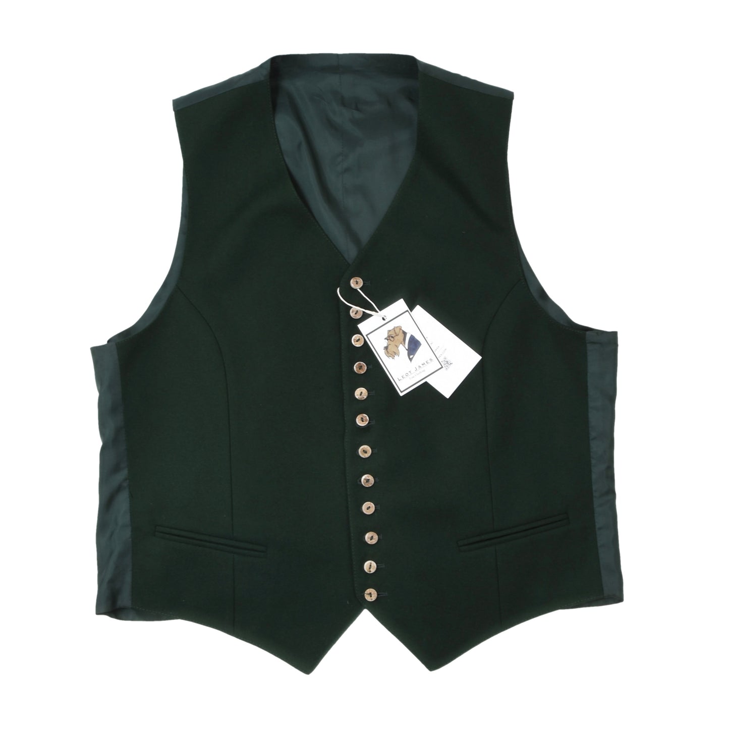 Trachten Schlößl Wool-Blend Vest Size 25 ca. 56cm - Green