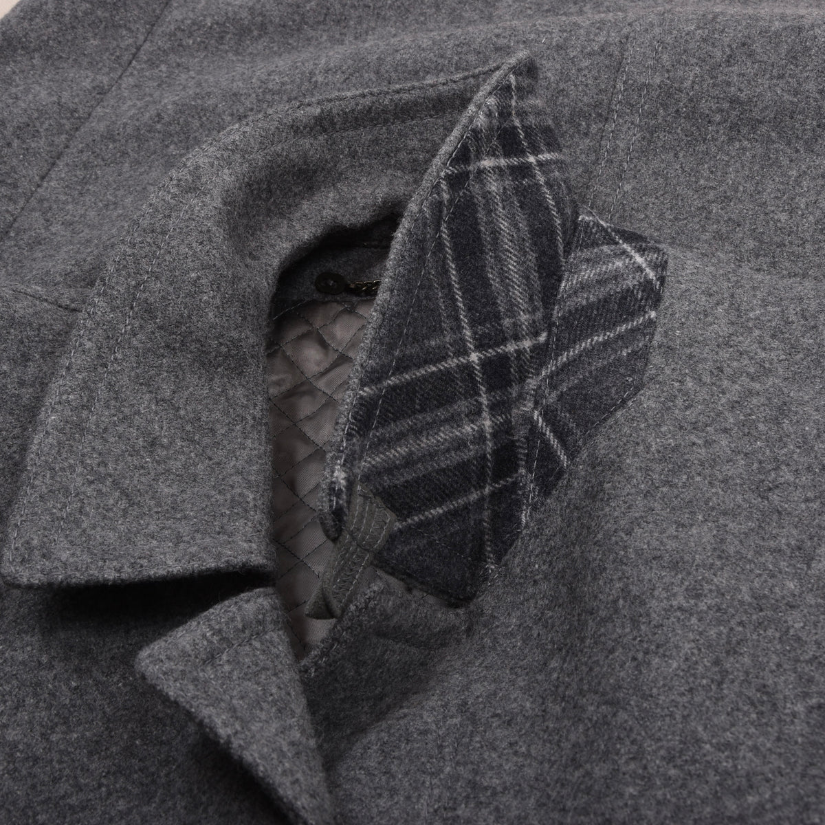 Vintage Irish Tweed 100% Wolle Mantel Gr. 54 - Grau