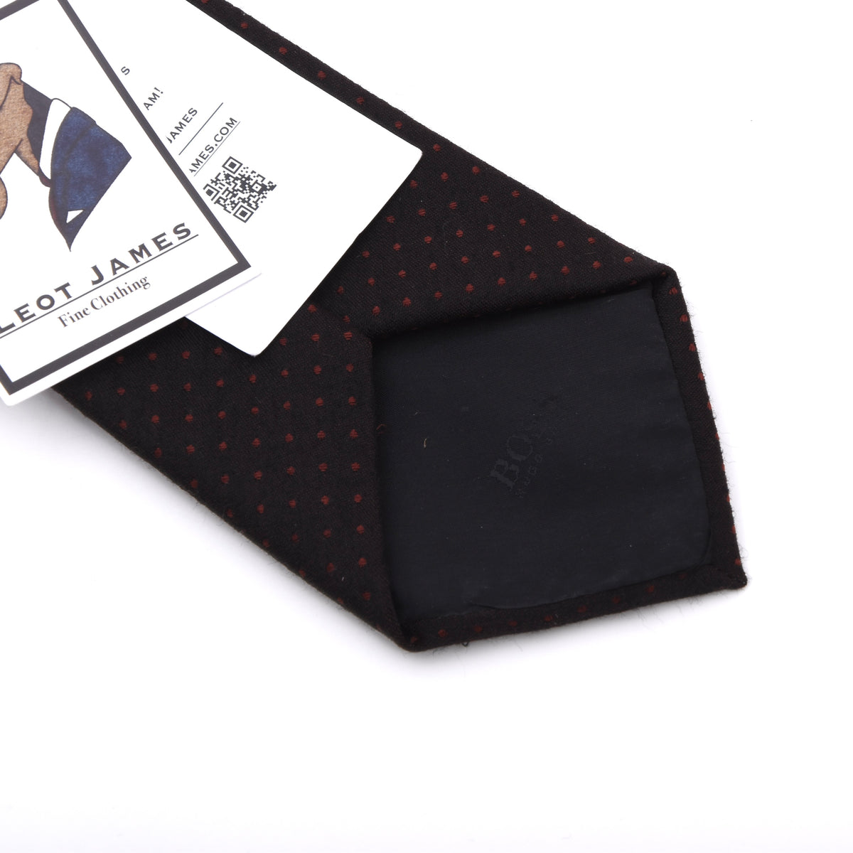 Hugo Boss Wolle-Seide Krawatte Made in Italy - Kupfer/Orange