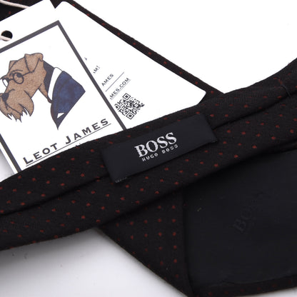 Hugo Boss Wolle-Seide Krawatte Made in Italy - Kupfer/Orange
