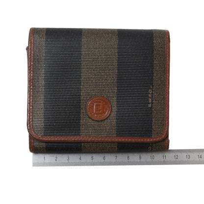 Vintage Fendi Canvas & Leather Wallet