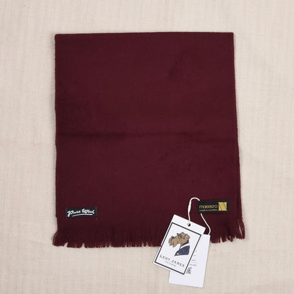NOS Maestro 100% Wool Scarf Made in Austria ca. 129cm - Bordeaux