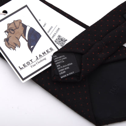 Hugo Boss Wolle-Seide Krawatte Made in Italy - Kupfer/Orange