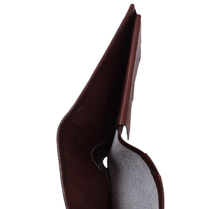 Crocodile/Alligator Leather Wallet ca. 11cm - Brown