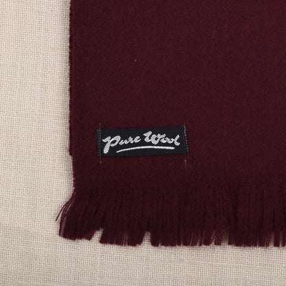 NOS Maestro 100% Wool Scarf Made in Austria ca. 129cm - Bordeaux