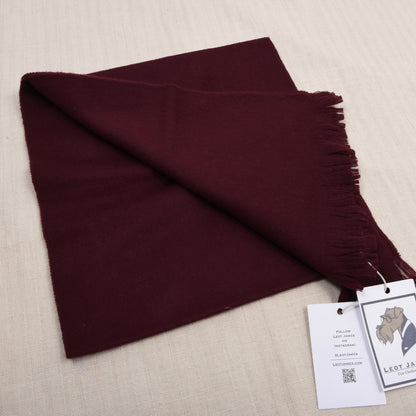 NOS Maestro 100% Wool Scarf Made in Austria ca. 129cm - Bordeaux
