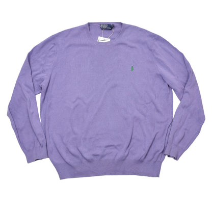 Polo Ralph Lauren Pima-Baumwollpullover, Größe XXL (ca. 62 cm), Lavendel