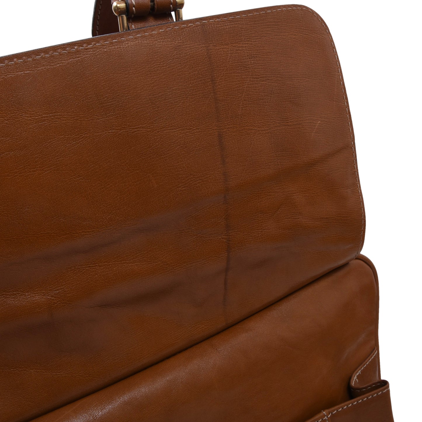 Bally Vintage Leather Weekender/Duffle Bag ca. 53cm - Brown