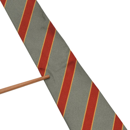 Chester Barrie 100% Silk Repp Stripe Tie ca. 144cm/9cm - Orange Stripes