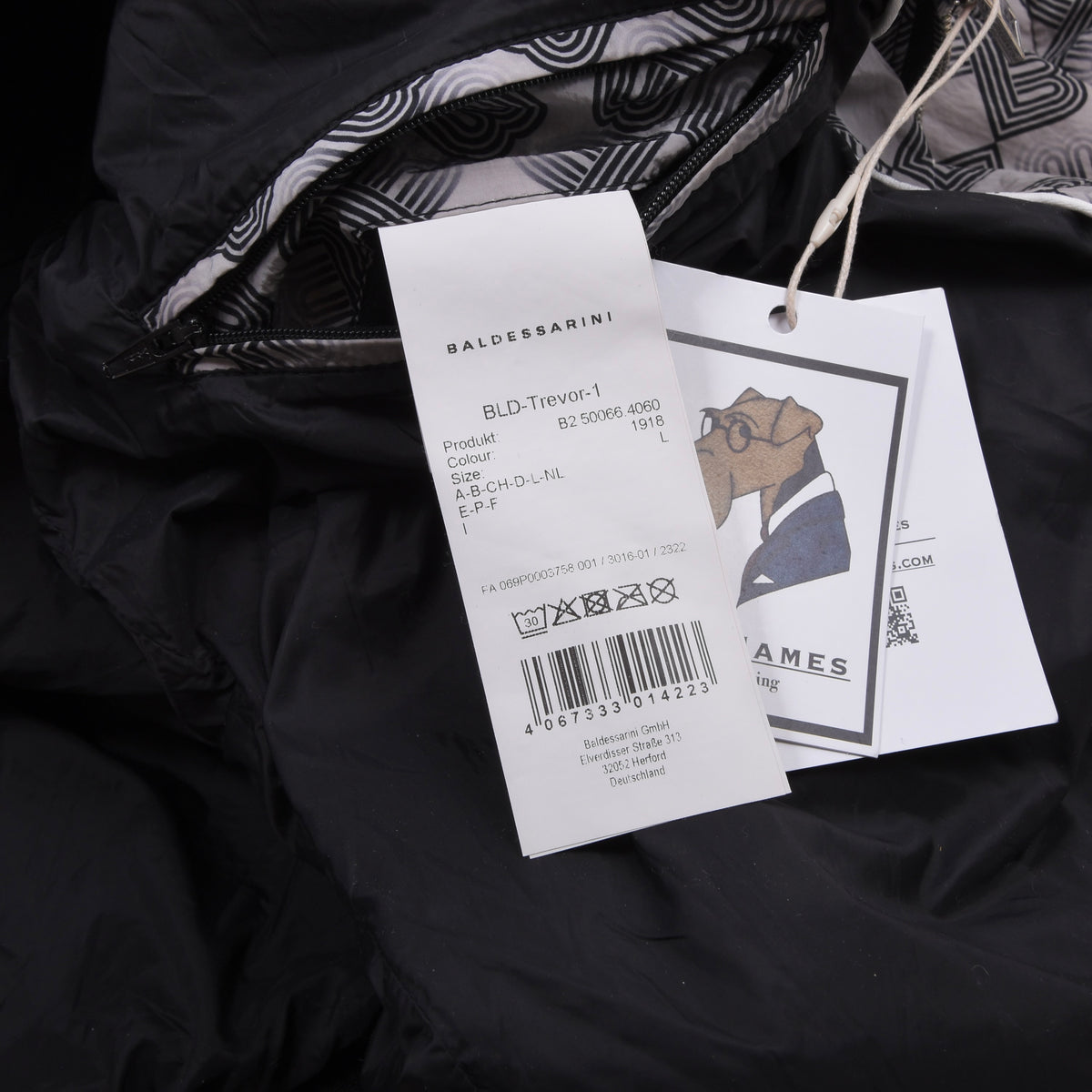 Baldessarini Trevor Bomber Jacket Size L - Spellout