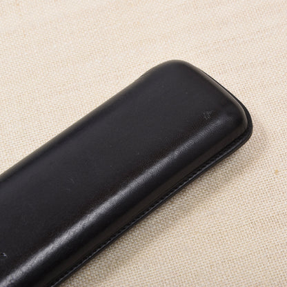 Davidoff Leder Zigarrenetui (2 Zigarren) 17cm - Schwarz