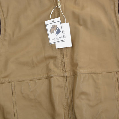 Longhi Wende-Ledergilet Größe 50 Brustumfang ca. 55cm - Braun/Hellbraun
