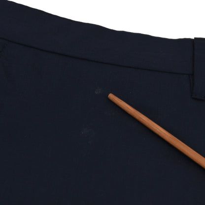 Zilli Paris Wool-Silk Pants Size 60 - Navy Blue