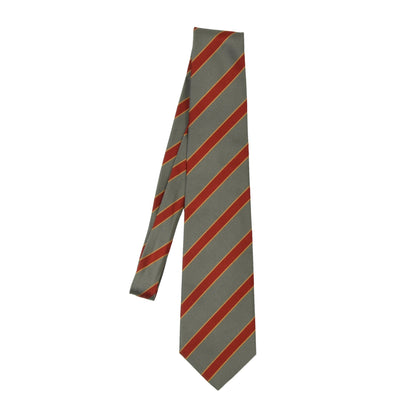 Chester Barrie 100% Silk Repp Stripe Tie ca. 144cm/9cm - Orange Stripes