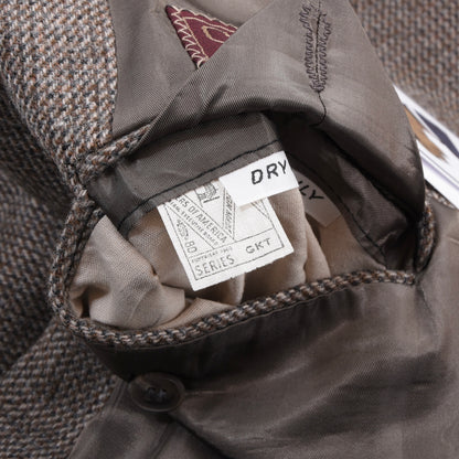 Vintage 1981 Chaps Ralph Lauren 100% Wool Tweed Suit Chest ca. 51cm