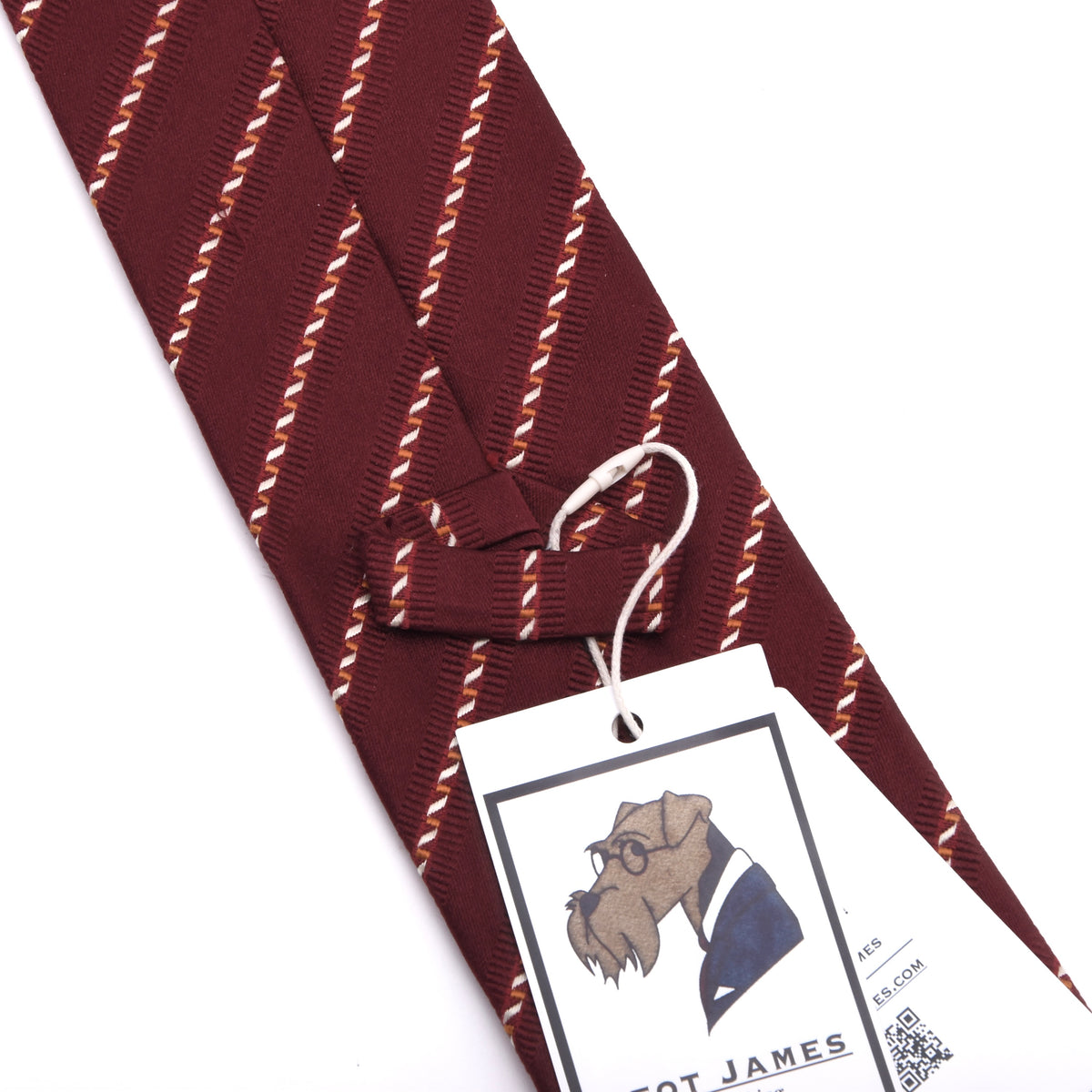 Ermenegildo Zegna 100% Seide Krawatte Made in Italy – Rot Streifen