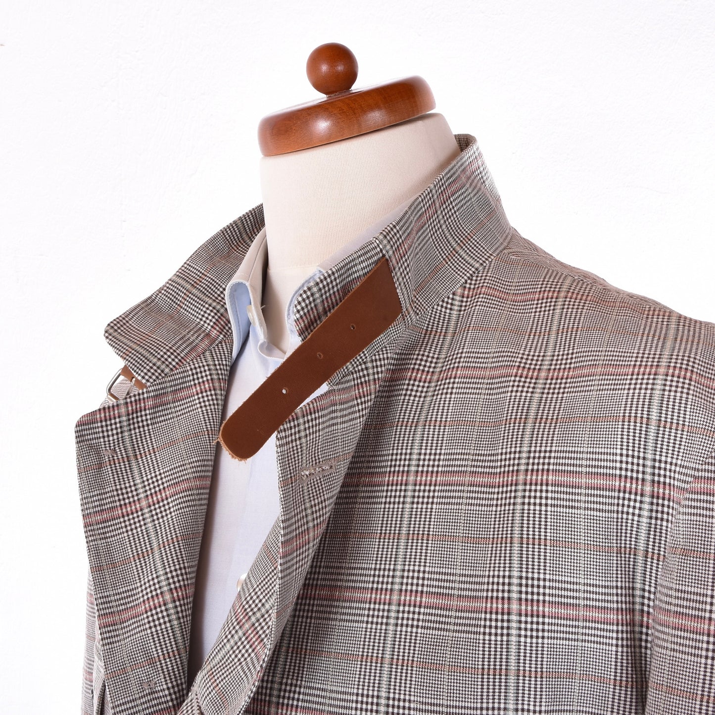 Luis Trenker Cotton-Linen Jacket Size 56 Chest ca. 60.5cm - Plaid