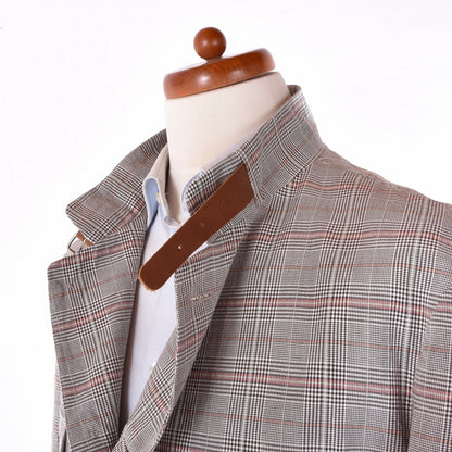 Luis Trenker Cotton-Linen Jacket Size 56 Chest ca. 60.5cm - Plaid