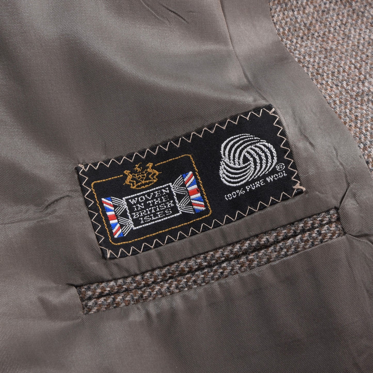 Vintage 1981 Chaps Ralph Lauren 100% Wool Tweed Suit Chest ca. 51cm