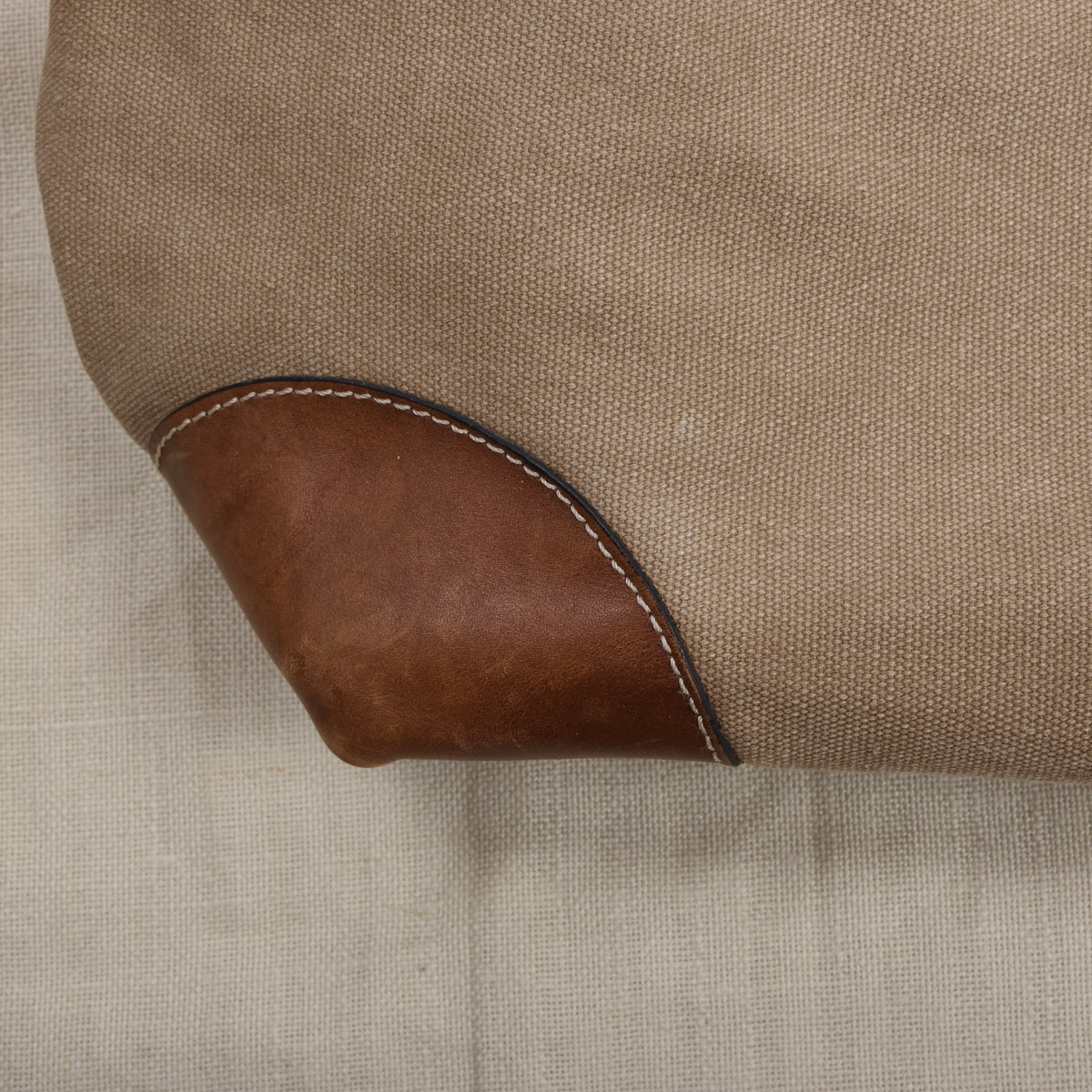 Aqua Segeltuch & Leder Weekender/Tasche ca. 50cm - Khaki