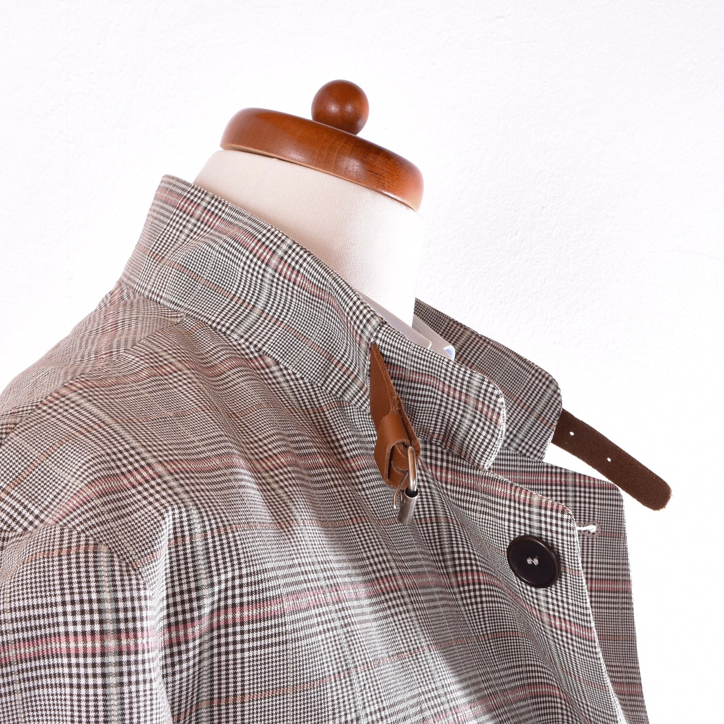 Luis Trenker Cotton-Linen Jacket Size 56 Chest ca. 60.5cm - Plaid