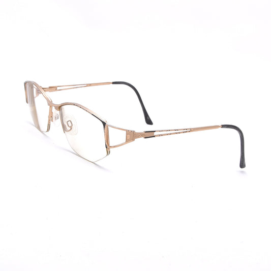 Cazal Vintage Metallrahmen - Gold & Schwarz
