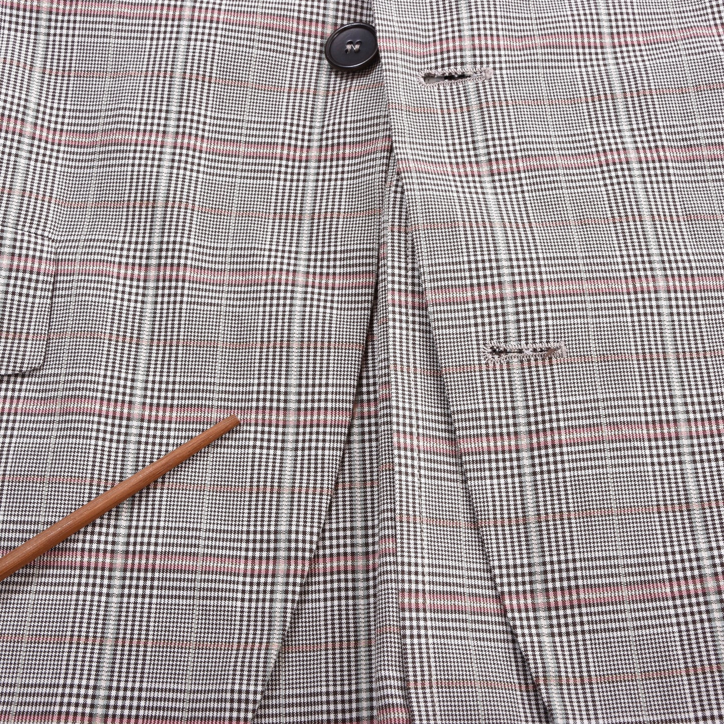 Luis Trenker Cotton-Linen Jacket Size 56 Chest ca. 60.5cm - Plaid