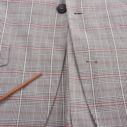 Luis Trenker Cotton-Linen Jacket Size 56 Chest ca. 60.5cm - Plaid