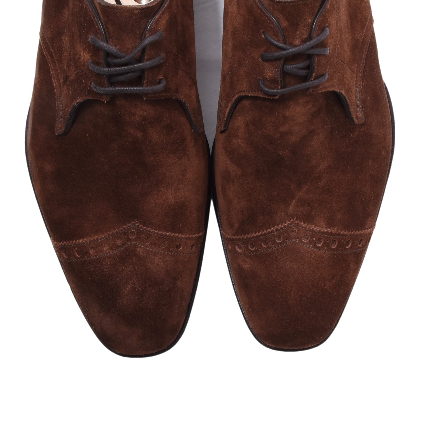 New Gaziano & Girling 'Wiltshire Polo Suede' Shoes Size 6 1/2 - Brown