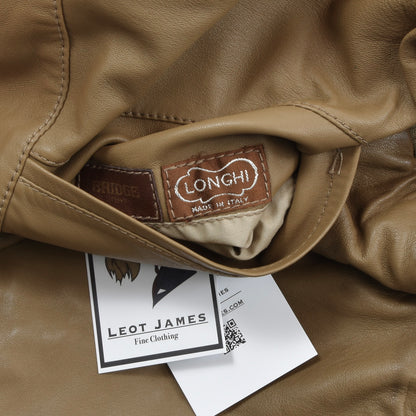 Longhi Wende-Ledergilet Größe 50 Brustumfang ca. 55cm - Braun/Hellbraun