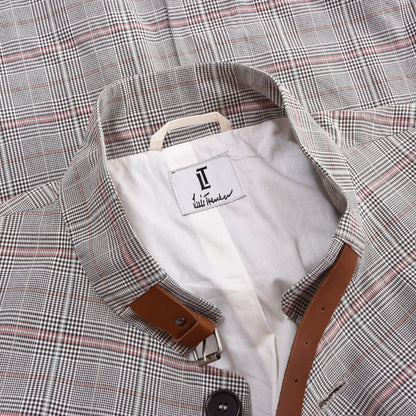 Luis Trenker Cotton-Linen Jacket Size 56 Chest ca. 60.5cm - Plaid