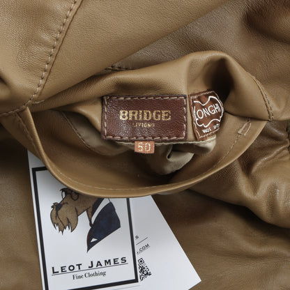 Longhi Wende-Ledergilet Größe 50 Brustumfang ca. 55cm - Braun/Hellbraun