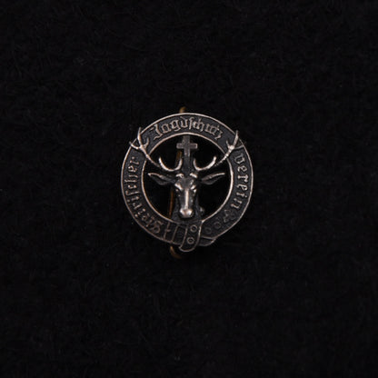 Vintage Styrian Hunting Protection Club .800 Silver Pin ca. 1.6cm