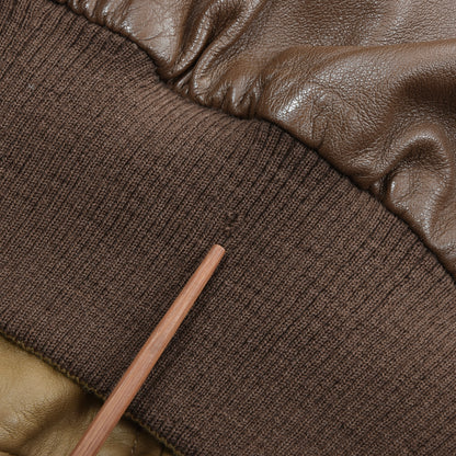 Longhi Wende-Ledergilet Größe 50 Brustumfang ca. 55cm - Braun/Hellbraun