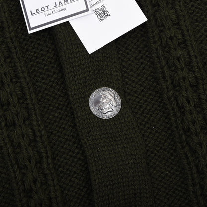 Stapf Tirol Pullover aus 100% Wolle, hergestellt in Österreich, Brustweite ca. 52 cm – Grün