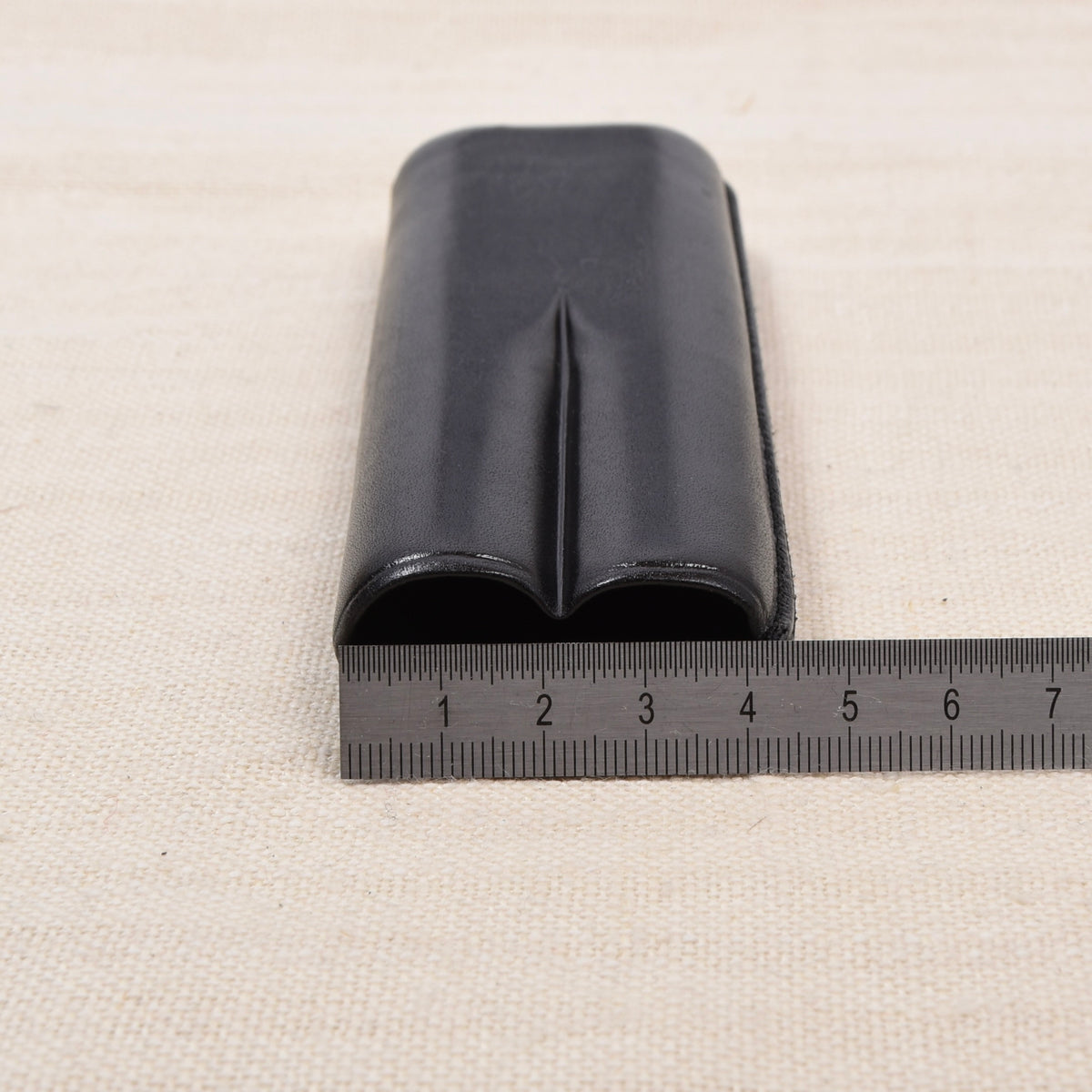 Davidoff Leder Zigarrenetui (2 Zigarren) 17cm - Schwarz
