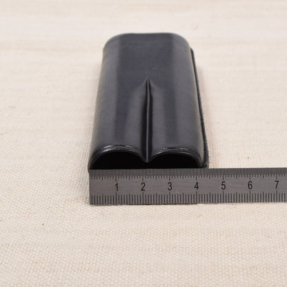 Davidoff Leder Zigarrenetui (2 Zigarren) 17cm - Schwarz