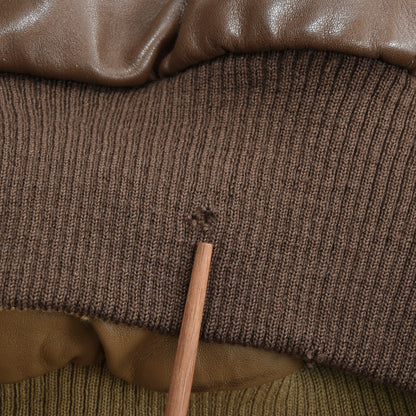 Longhi Wende-Ledergilet Größe 50 Brustumfang ca. 55cm - Braun/Hellbraun