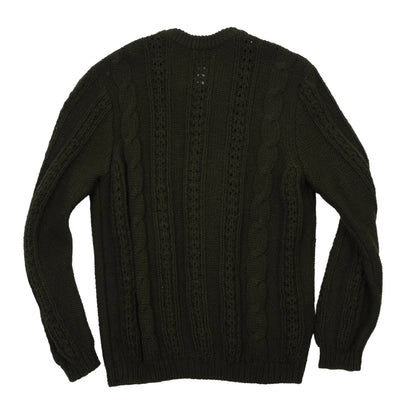Stapf Tirol Pullover aus 100% Wolle, hergestellt in Österreich, Brustweite ca. 52 cm – Grün