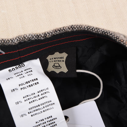 Neu Ohne Etikett Faustmann Tweed Baker Boy Schiebermütze Gr. 55 - Braun