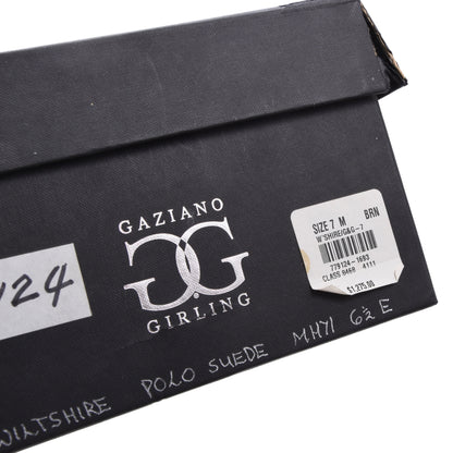 New Gaziano & Girling 'Wiltshire Polo Suede' Shoes Size 6 1/2 - Brown