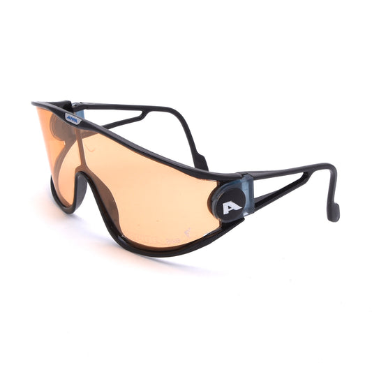 Vintage Alpina Swing Shield Sonnenbrille Made in West Germany - Schwarz