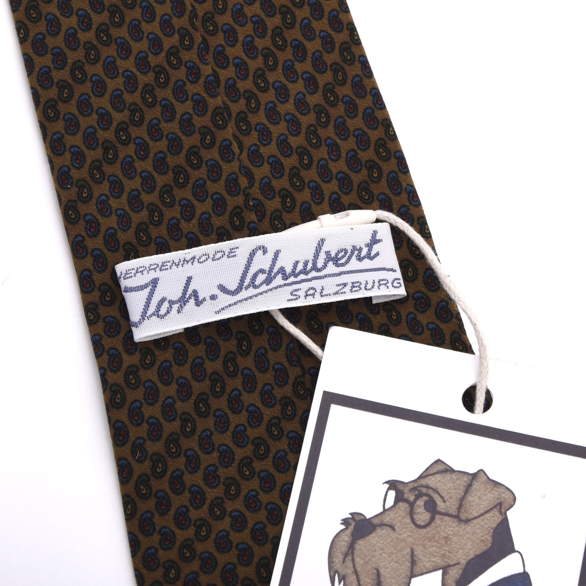 Vintage Altea Milano Ancient Madder Silk Tie 138.5cm - Brown Mini-Paisley