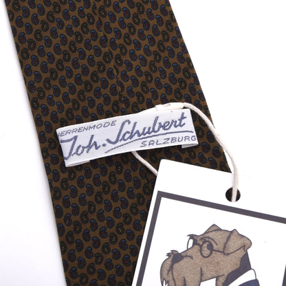 Vintage Altea Milano Ancient Madder Silk Tie 138.5cm - Brown Mini-Paisley
