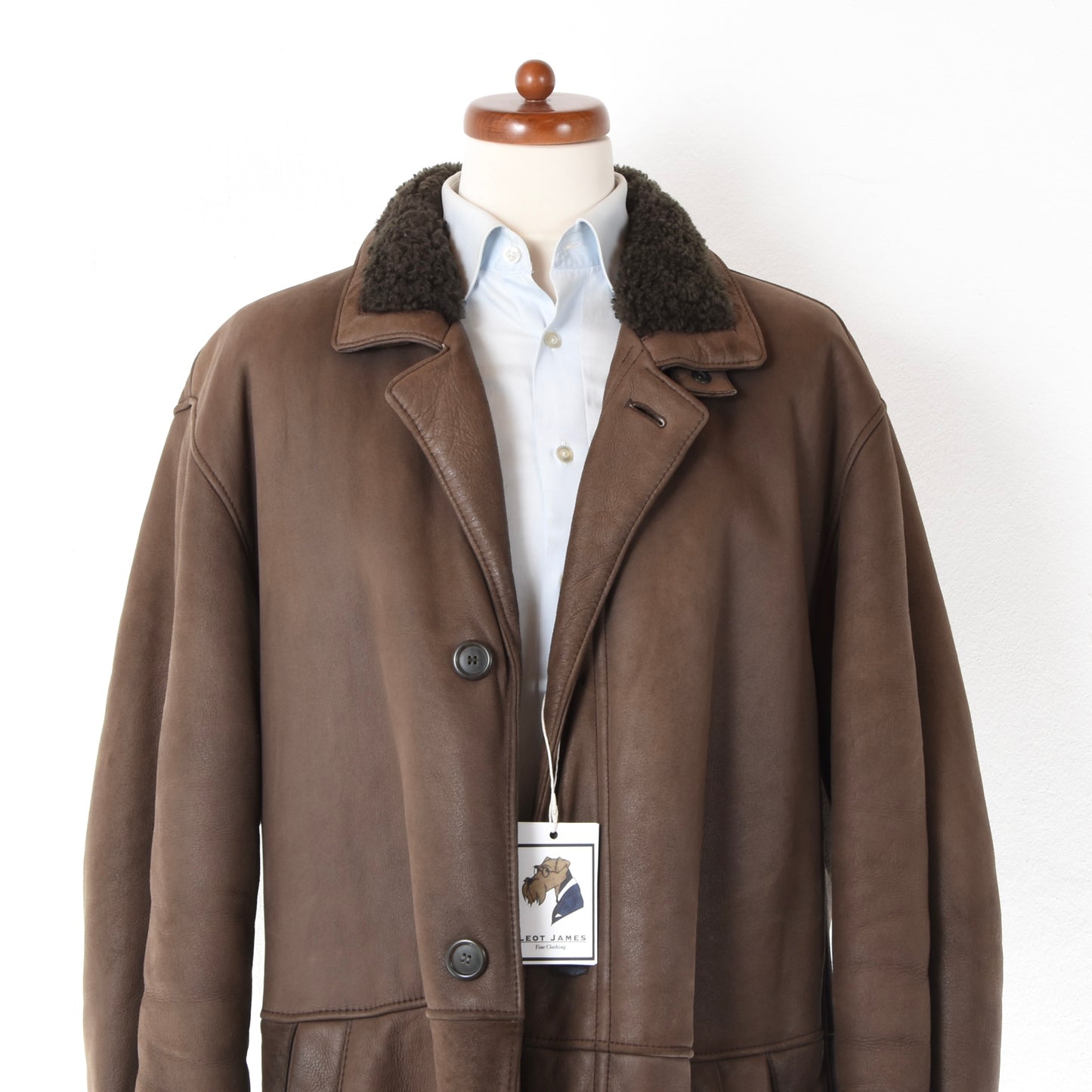 Lederhaus Lirk Shearling Coat Chest ca. 63cm - Brown