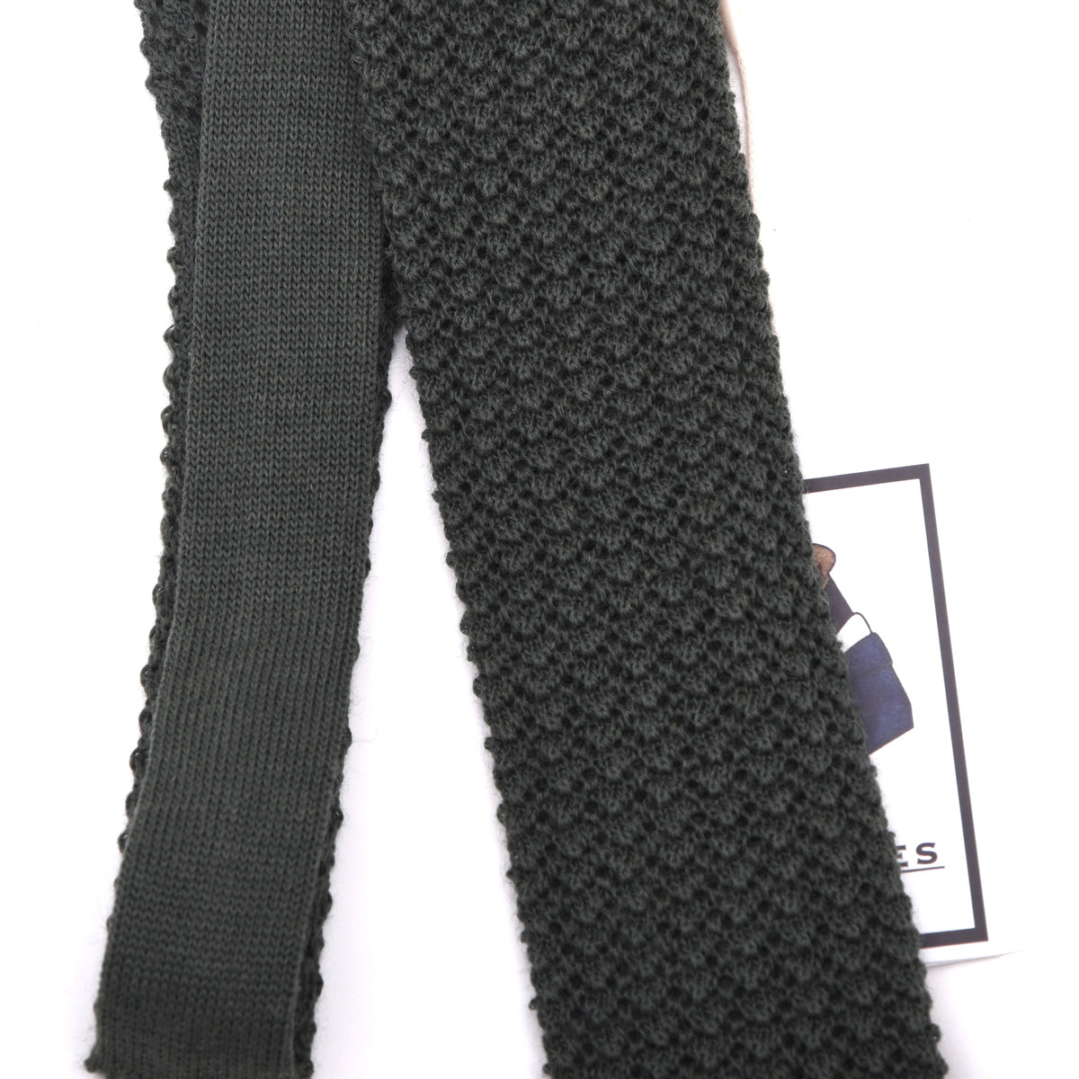 NOS Bleyle 100% Wool Knit Tie W. Germany - Green